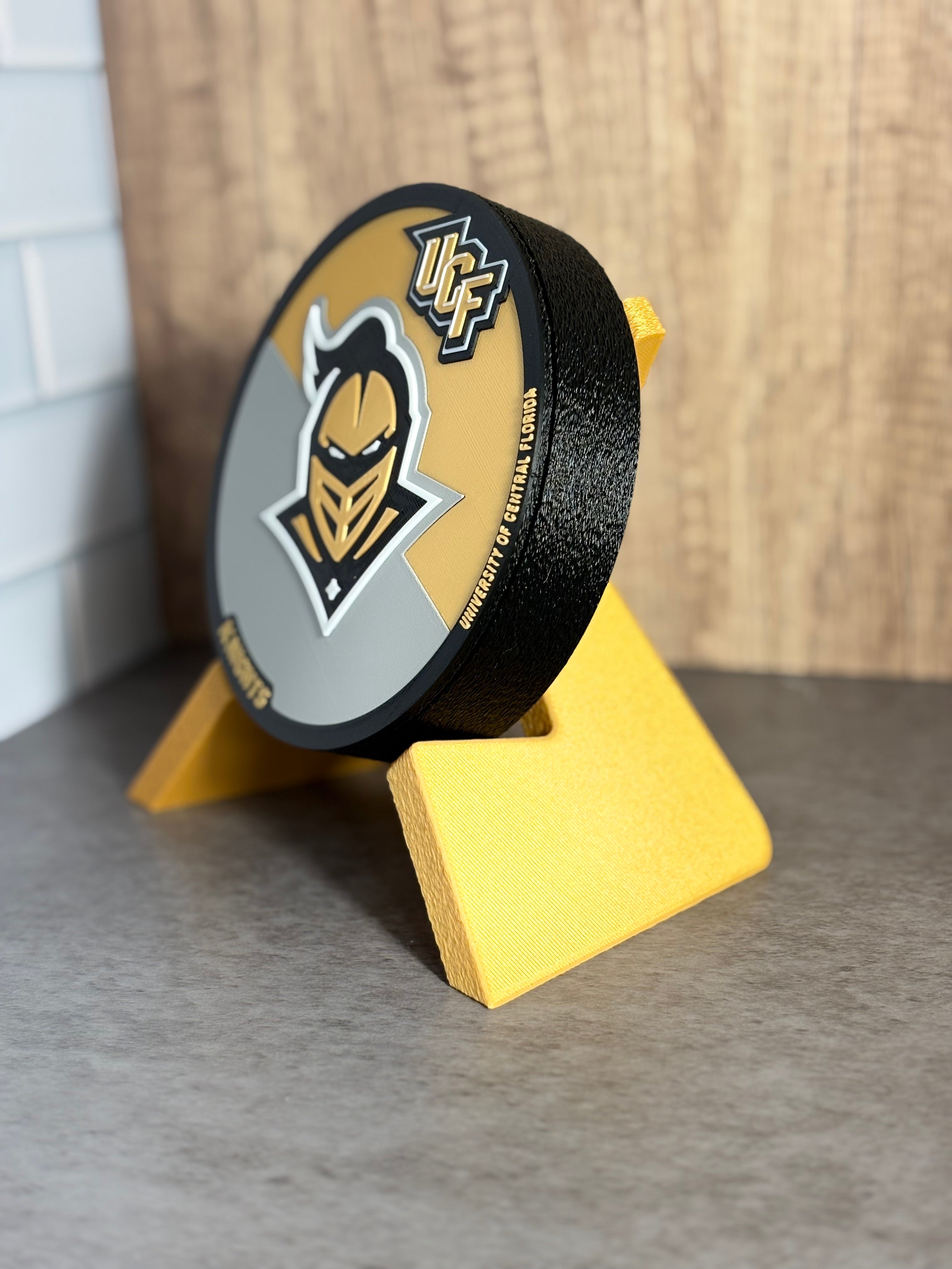 UCF Knights 3D Logo Display with Storage Box - Personalized Desk Decor