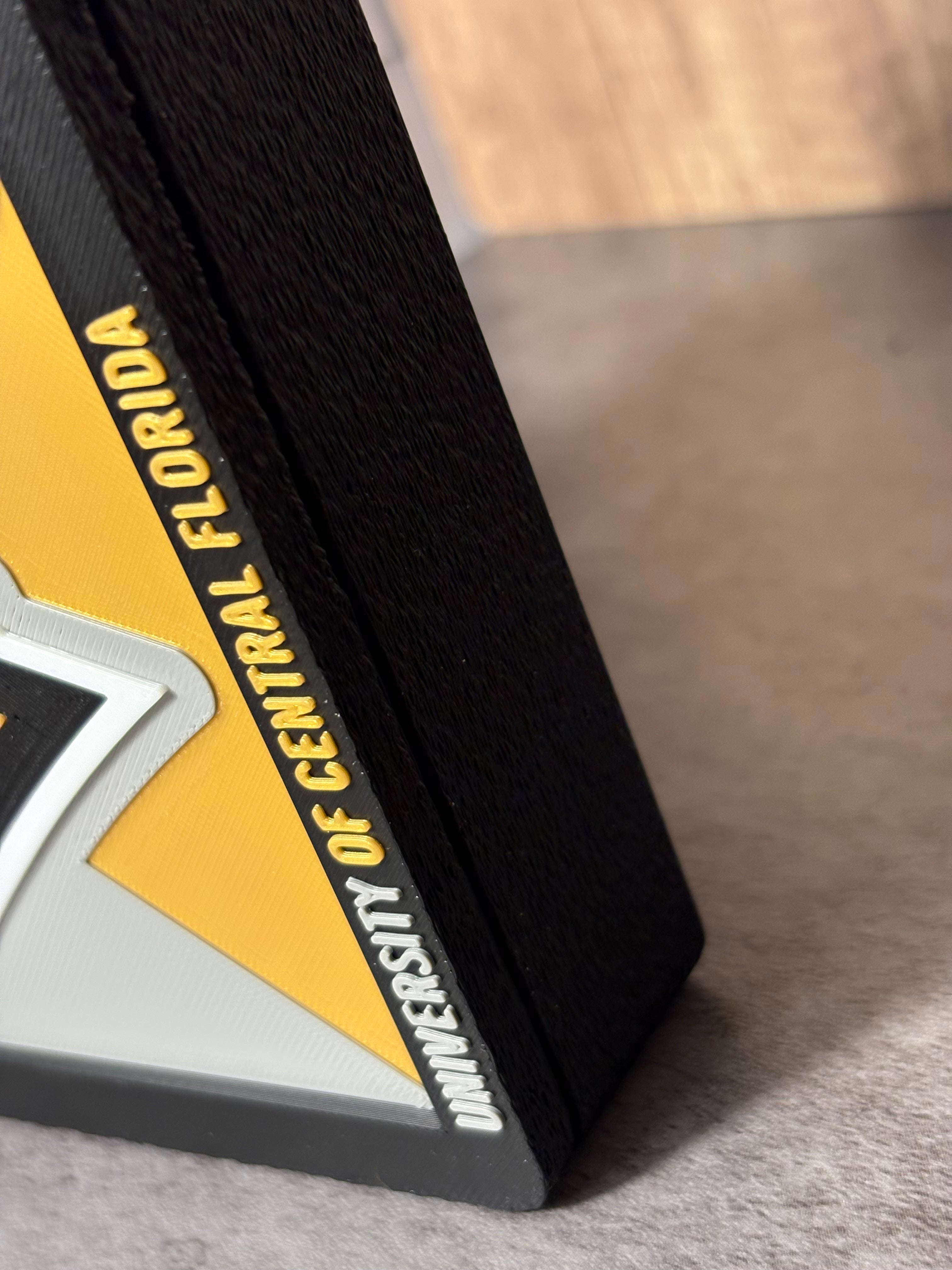 UCF Knights 3D Logo Display with Storage Box - Personalized Desk Decor