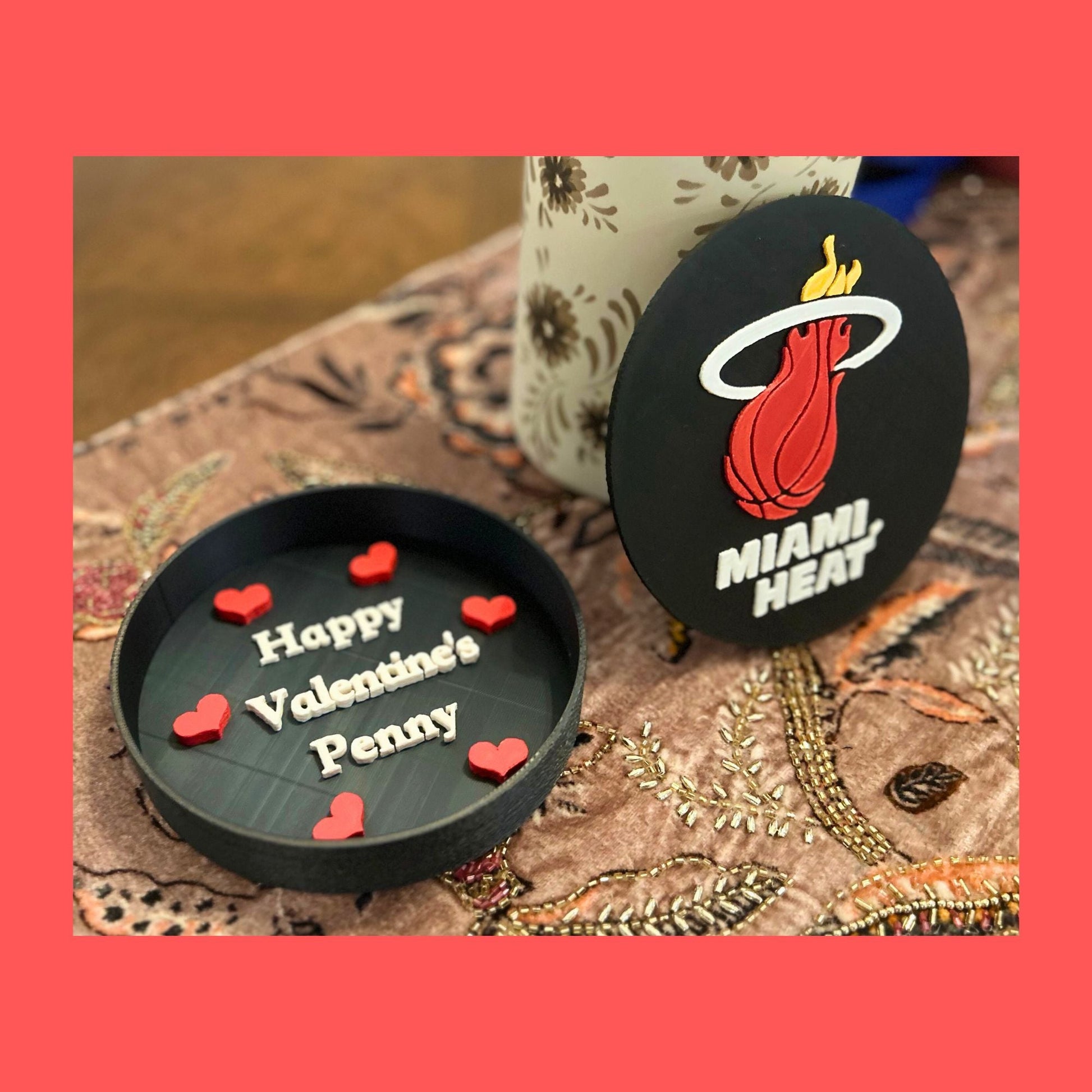 Man Cave Sign - Customized Heat 3D Logo Stash Box. Tiki-Taka3D