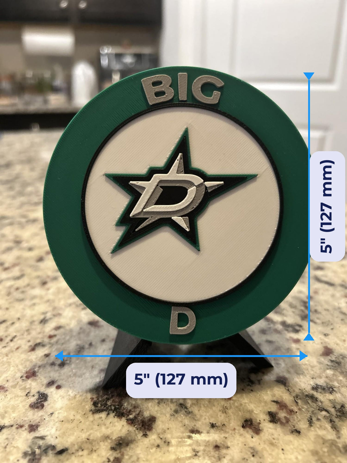 3D printed roundel display 5 inch (127 mm) size, fan gift, made in USA