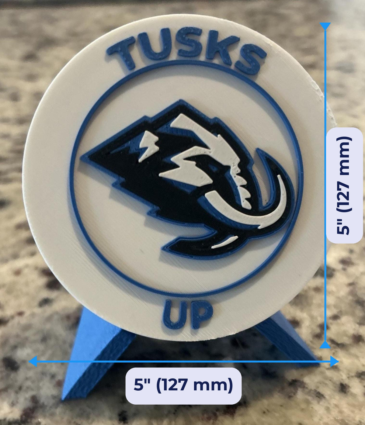 3D printed roundel display 5 inch (127 mm) size, fan gift, made in USA