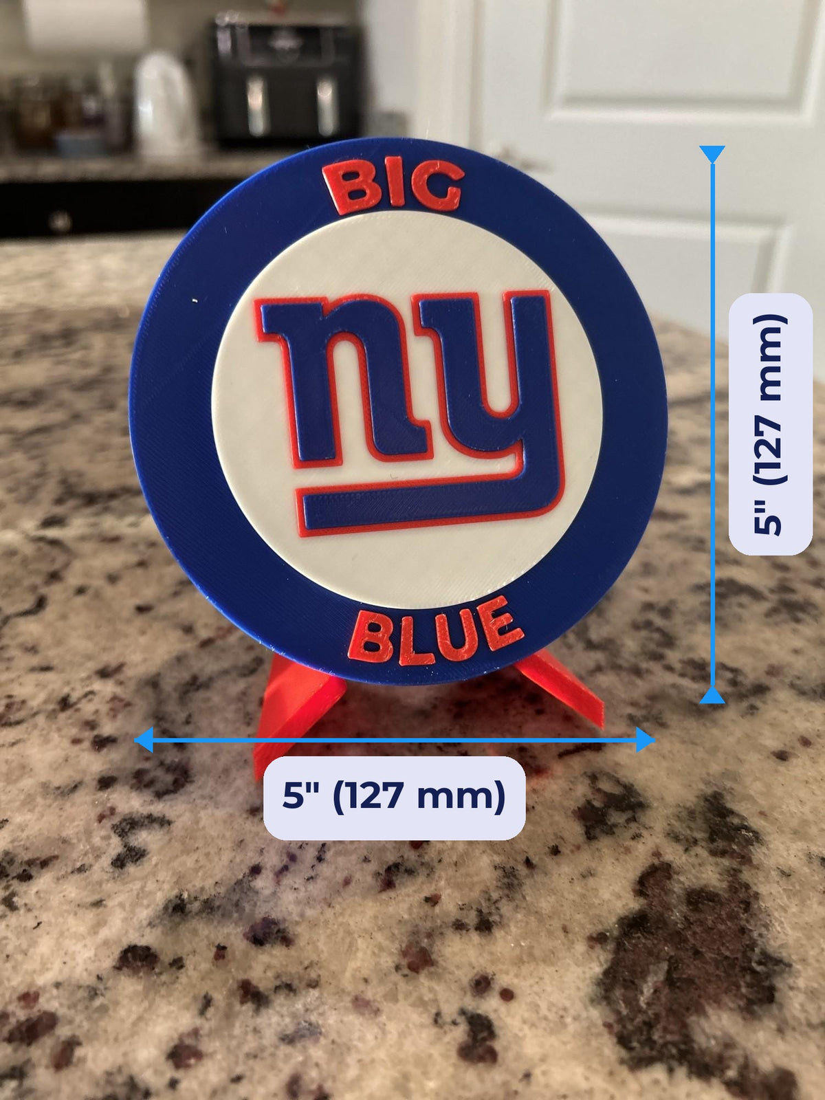 3D printed roundel display 5 inch (127 mm) size, fan gift, made in USA