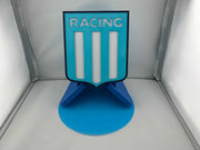 Unique 3D Racing Club de Avellaneda display in vibrant colors, perfect gift for soccer fans, no assembly required.
