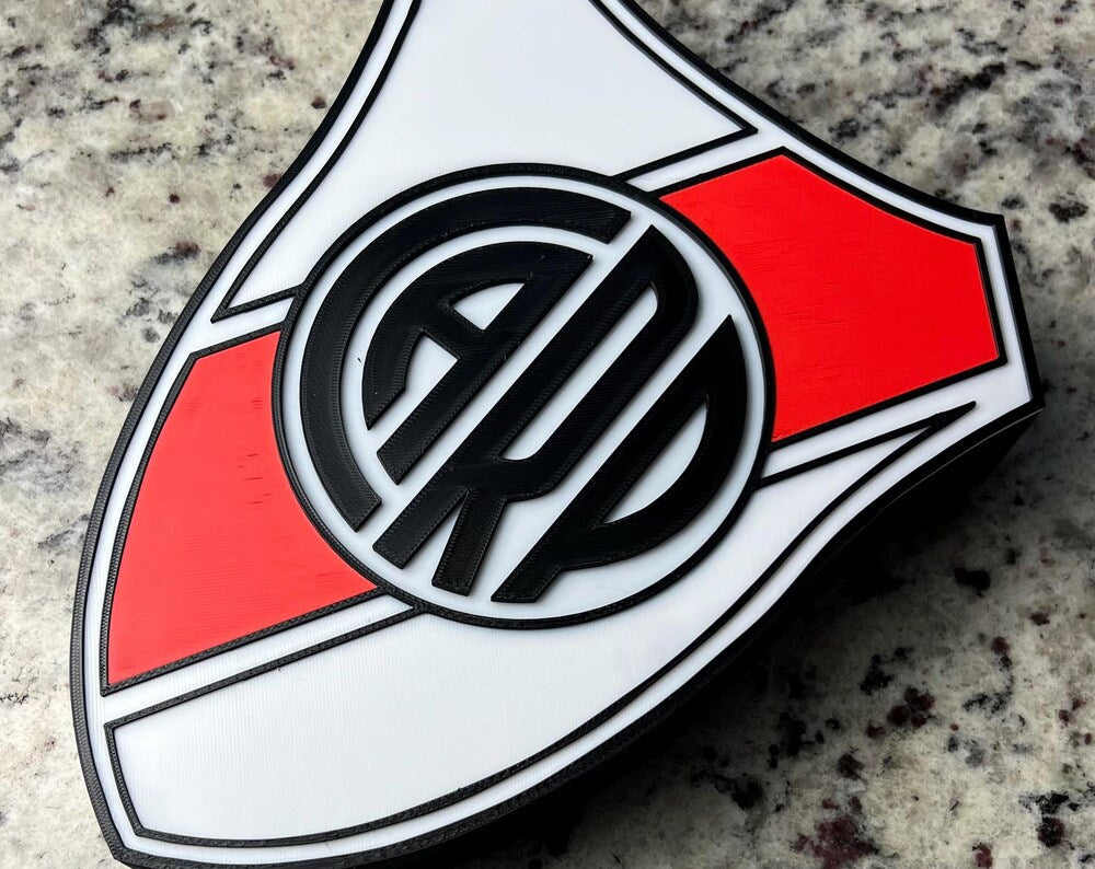 River Plate 3D Printed Plaque – Soccer Desk Decor & Gift for Coach or Fan My Store