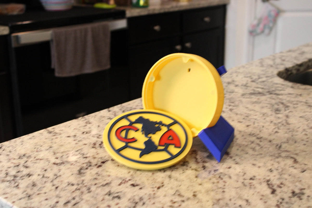 Club America 3D Printed Storage Box | Soccer Fan Gift Made in USA