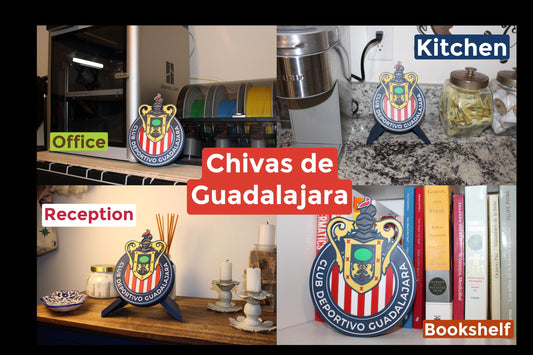 Club de Fútbol Guadalajara. Las Chivas. El Rebaño Sagrado.Mejor regalo para un Celeste. Soccer Regalo para papá/hermano/primo/etc.3D Printed