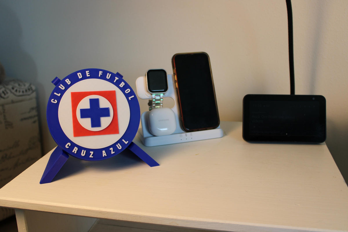 Cruz Azul 3D Printed Storage Box | Soccer Fan Gift Made in USA