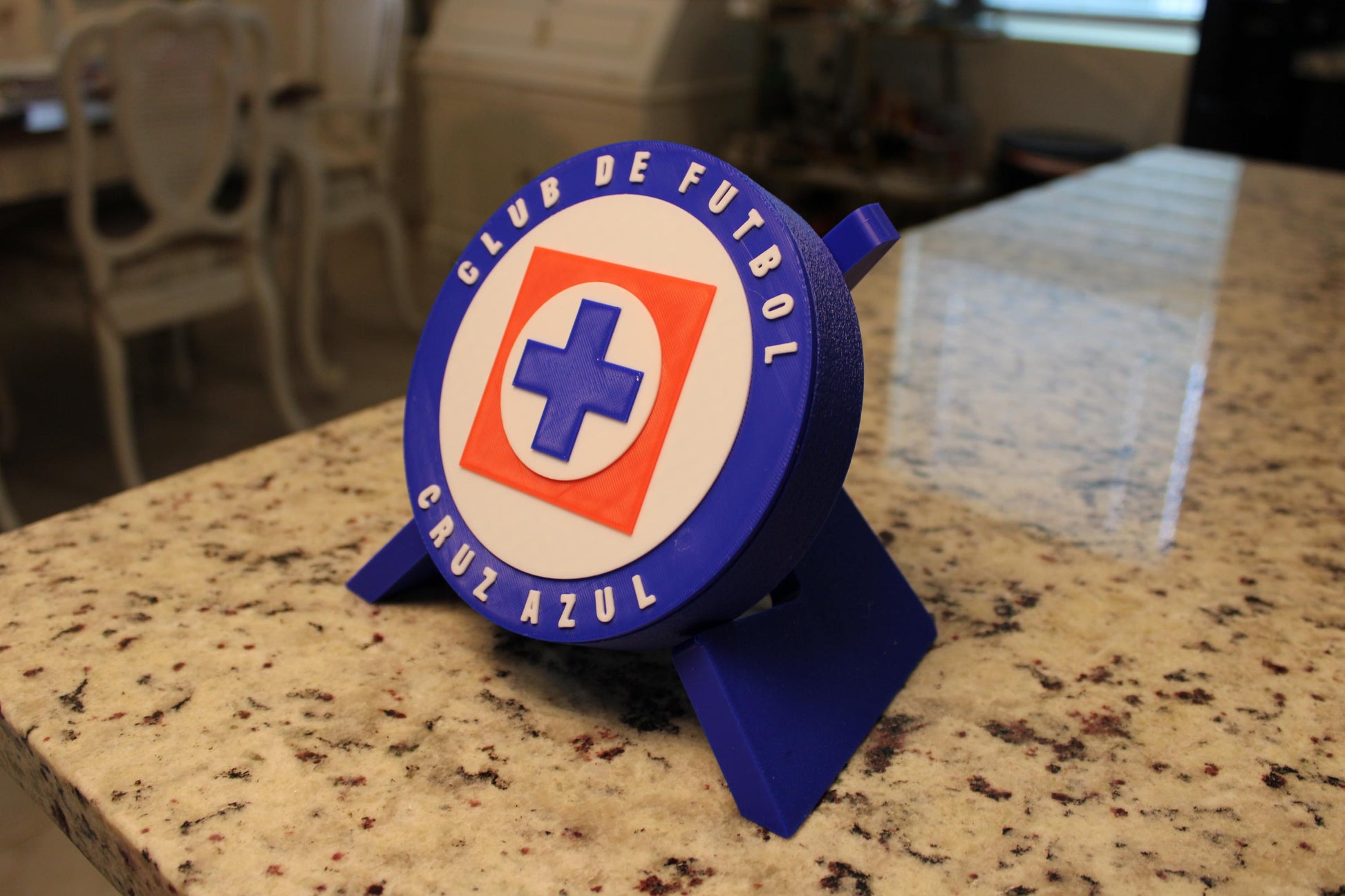 Club de Fútbol Cruz Azul. La Máquina Cementera.Liga MX.  Mejor regalo para un Celeste. Soccer Regalo para papá/hermano/primo/etc. 3D Printed Tiki-Taka3D
