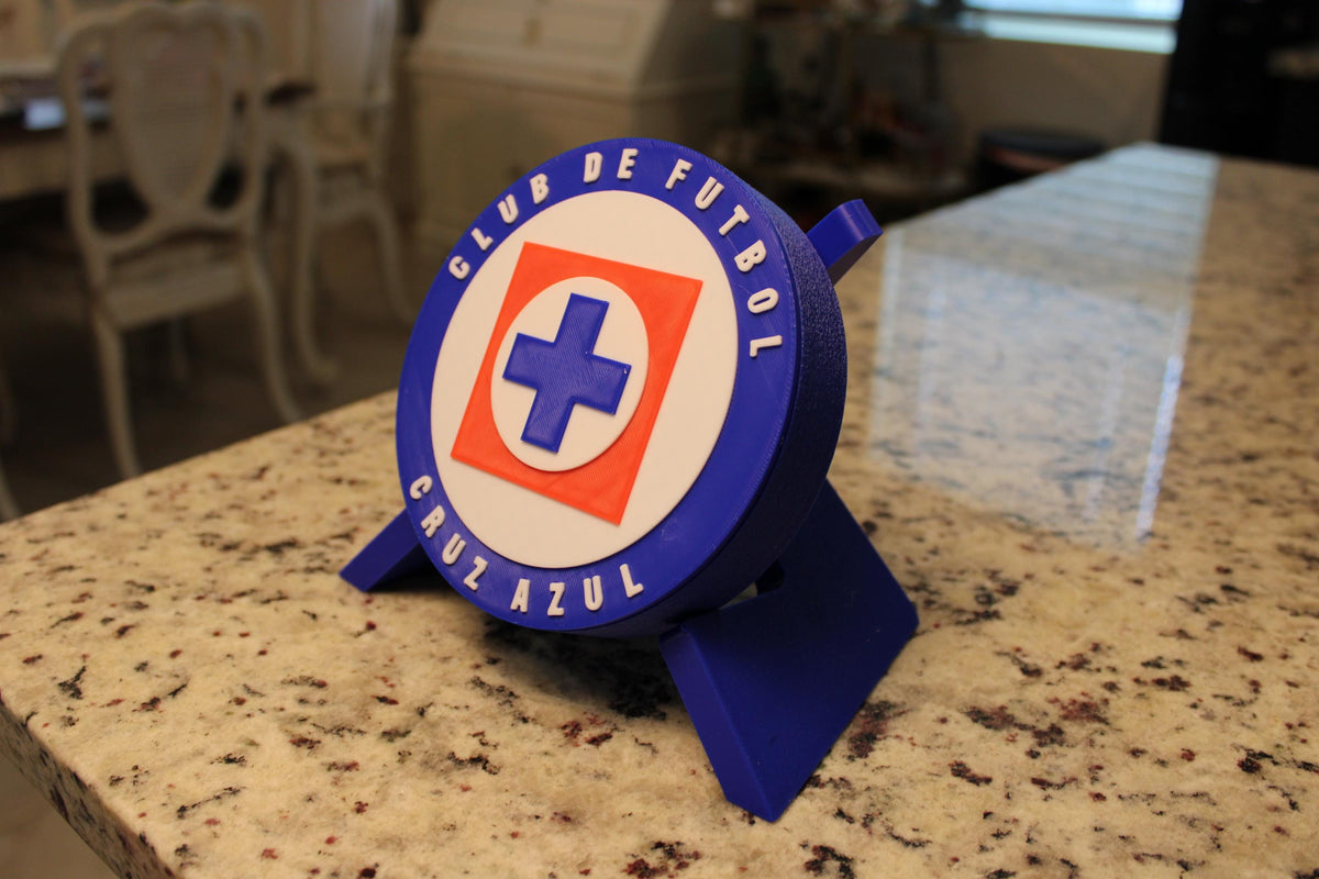 Cruz Azul 3D Printed Storage Box | Soccer Fan Gift Made in USA