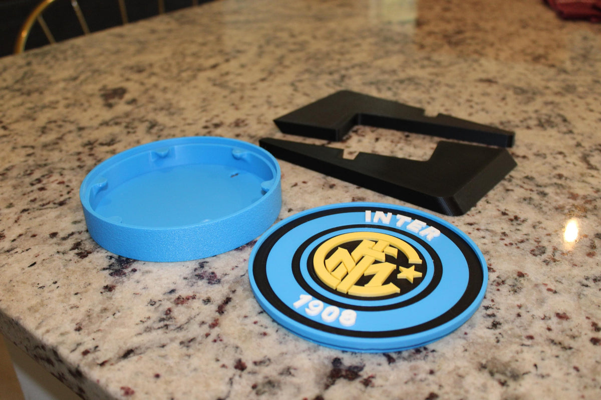 Internazionale de Milano (Retro Version) Customized. Escudo impreso en 3D. Forza Inter! Con estilo e innovación. logo internazionale Tiki-Taka3D