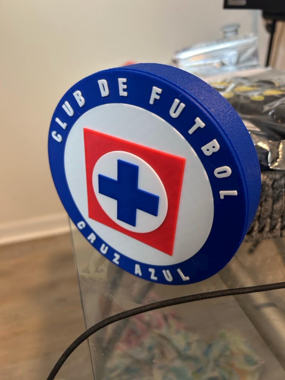 Club de Fútbol Cruz Azul. La Máquina Cementera.Liga MX.  Mejor regalo para un Celeste. Soccer Regalo para papá/hermano/primo/etc. 3D Printed Tiki-Taka3D