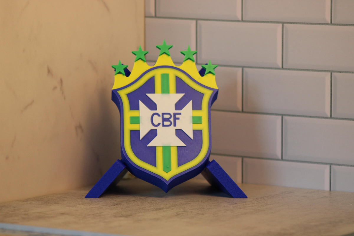 Brazil Soccer 3D Printed Stash Box | Personalized Fan Gift | Made in USA