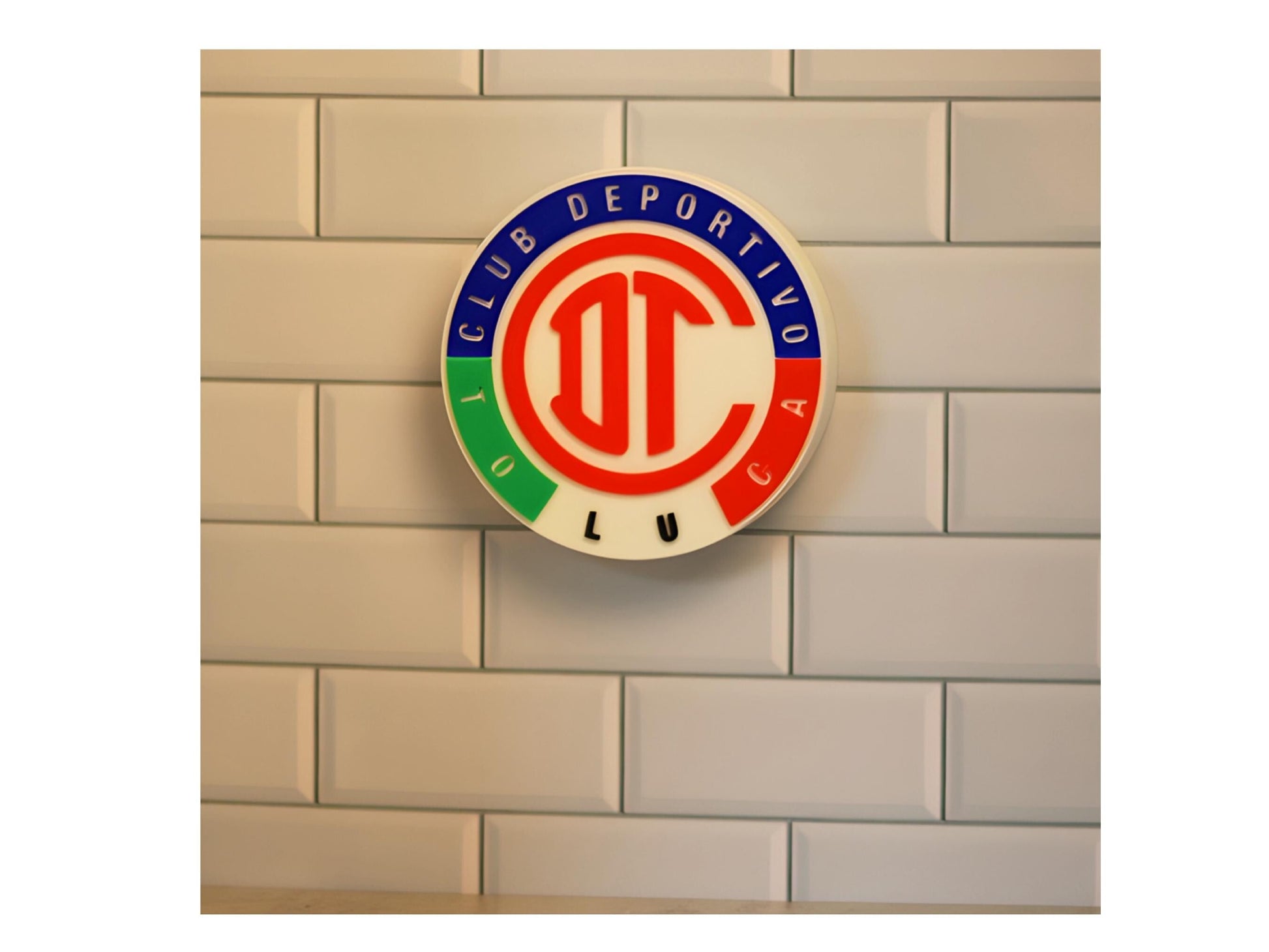 Club Deportivo Toluca. Liga MX.  Mejor regalo para un Escarlata, Soccer Regalo para papá/hermano/primo/etc. Campeón de Liga! Tiki-Taka3D