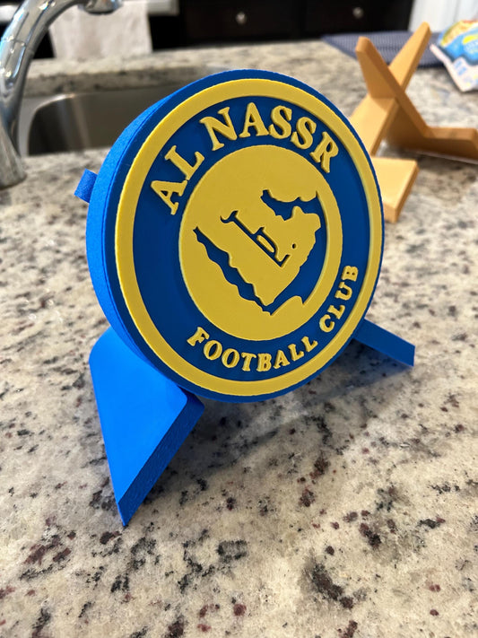 Al Nassr FC 3D Printed Plaque: Saudi Pro League Fan Art