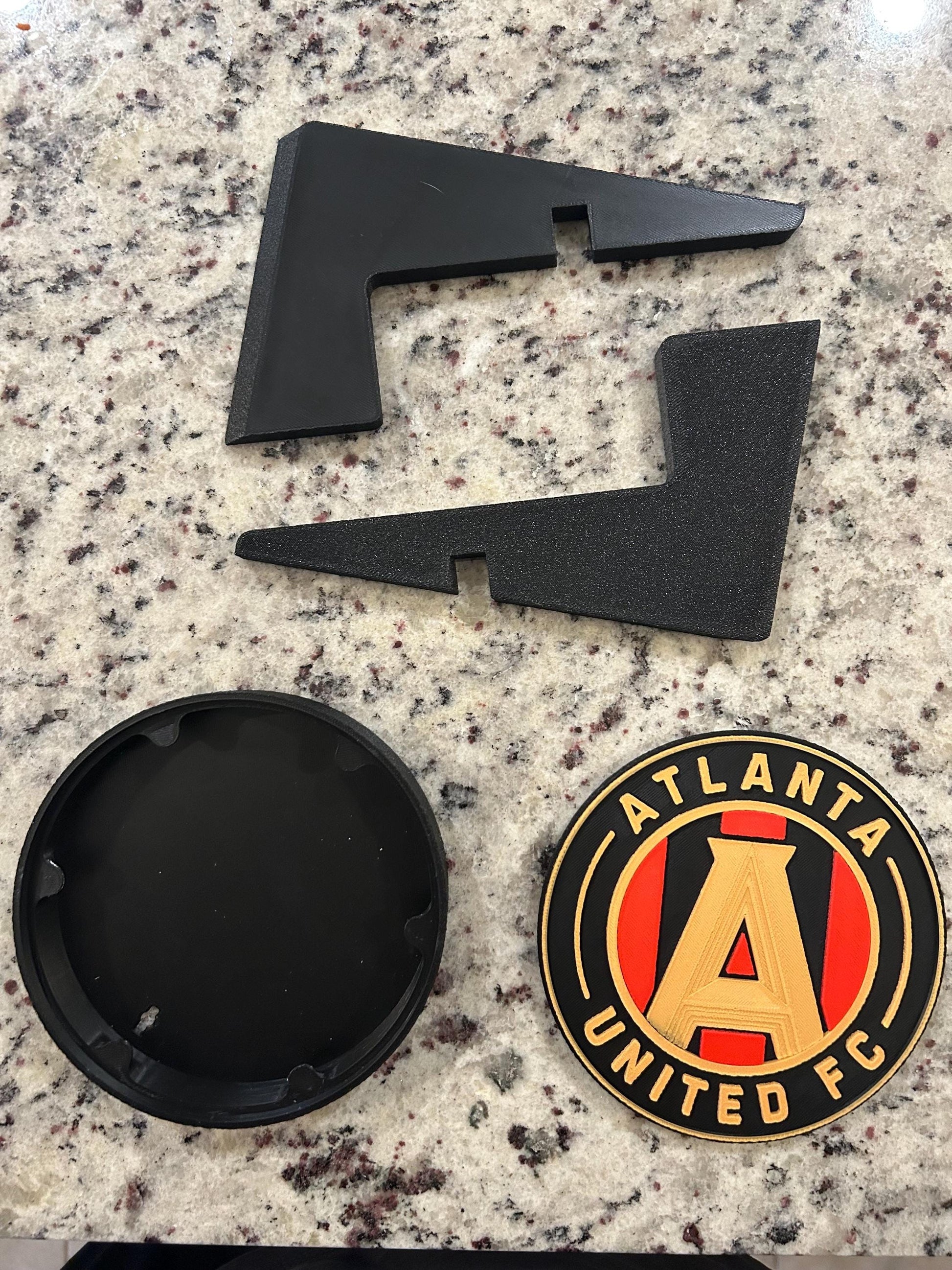 Atlanta United FC 3D Printed Plaque | Five Stripes Soccer Shield | Customizable | Handmade MLS Fan Art, Customizable MLS Fan Decor, Soccer Tiki-Taka3D