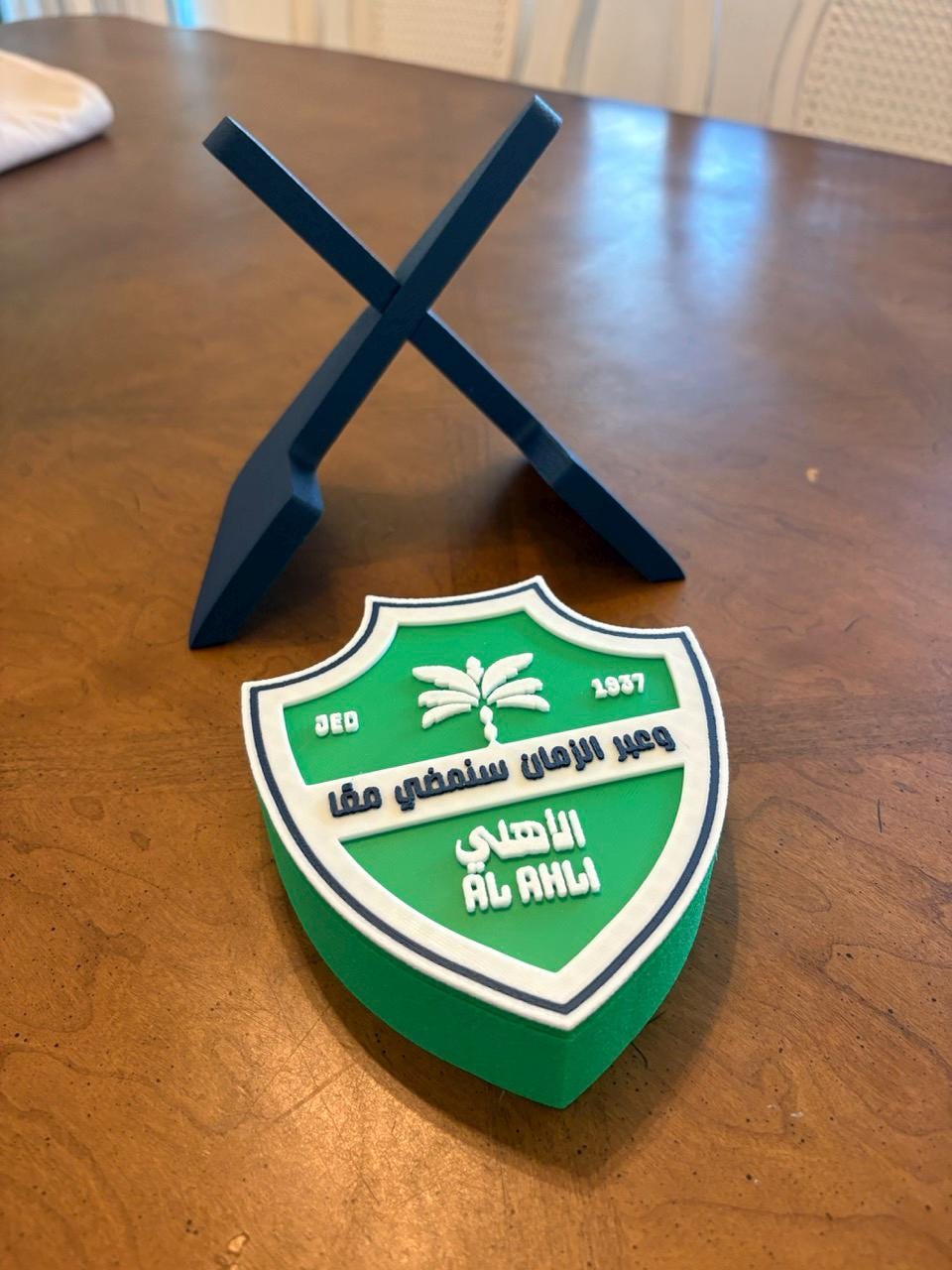 Al-Ahli Saudi FC 3D Plaque: Customizable Soccer Fan Gift
