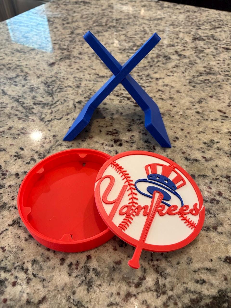 NY Yankees 3D Printed Storage Box | Baseball Fan Gift | Made in USA