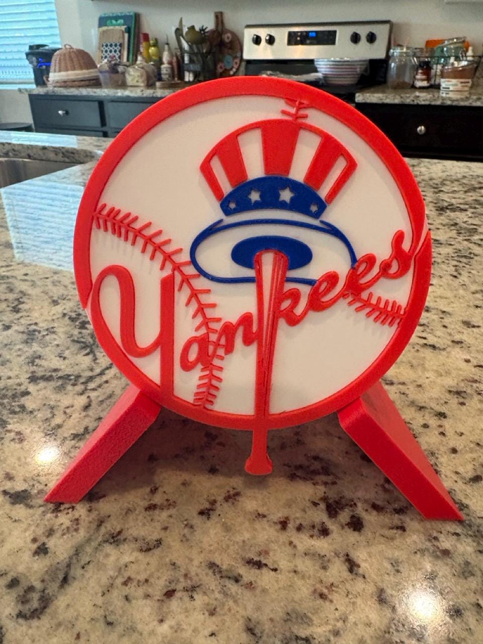 NY Yankees 3D Printed Storage Box | Baseball Fan Gift | Made in USA