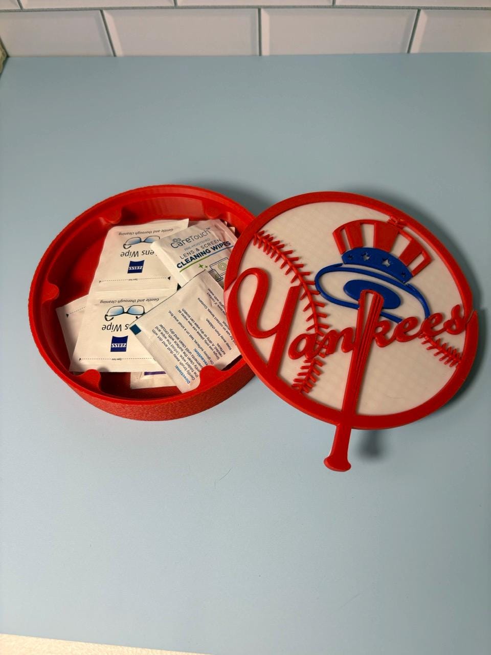 NY Yankees 3D Printed Storage Box | Baseball Fan Gift | Made in USA