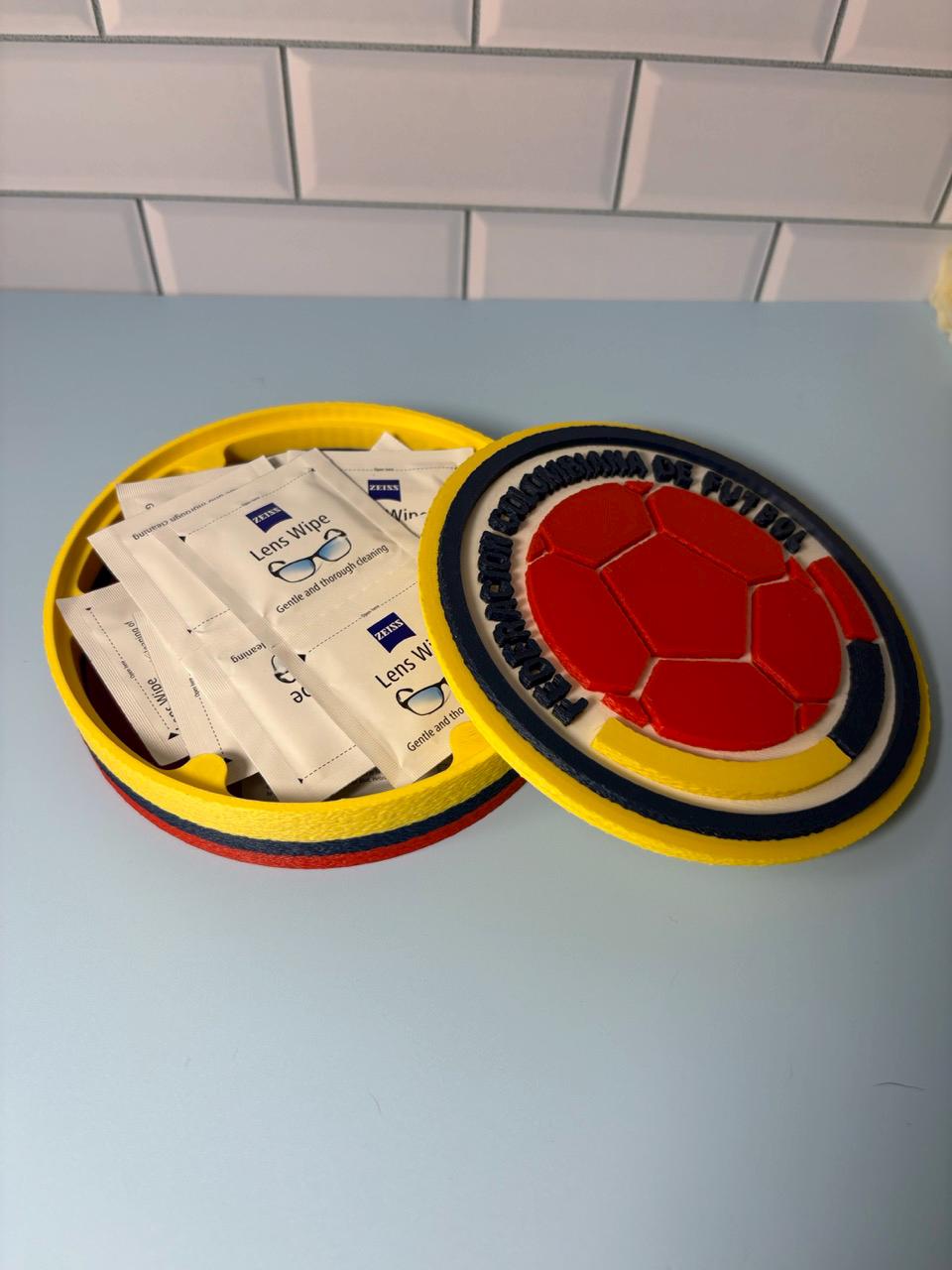 Colombia Soccer 3D Printed Storage Box | Selección Fan Gift