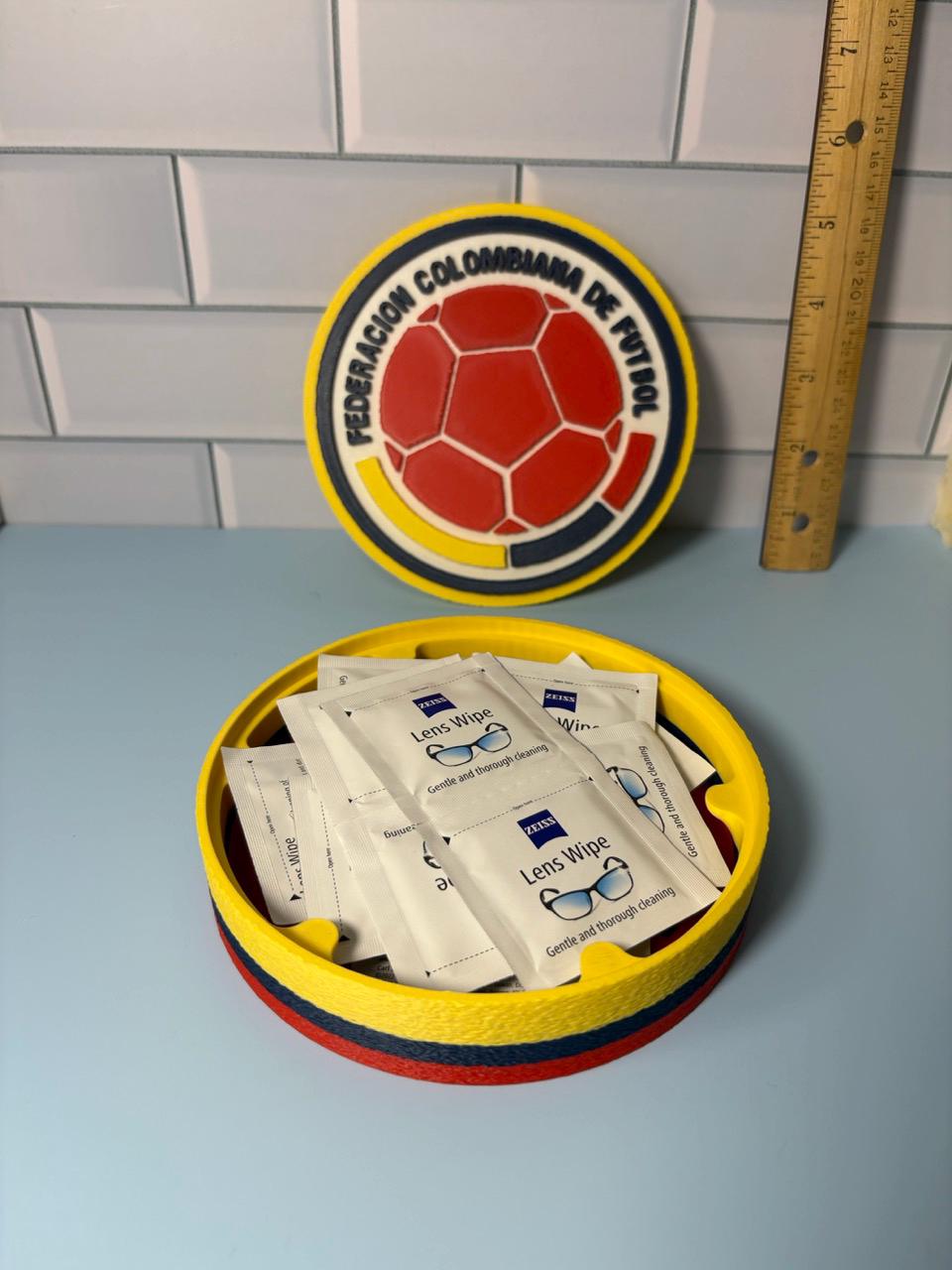 Colombia Soccer 3D Printed Storage Box | Selección Fan Gift