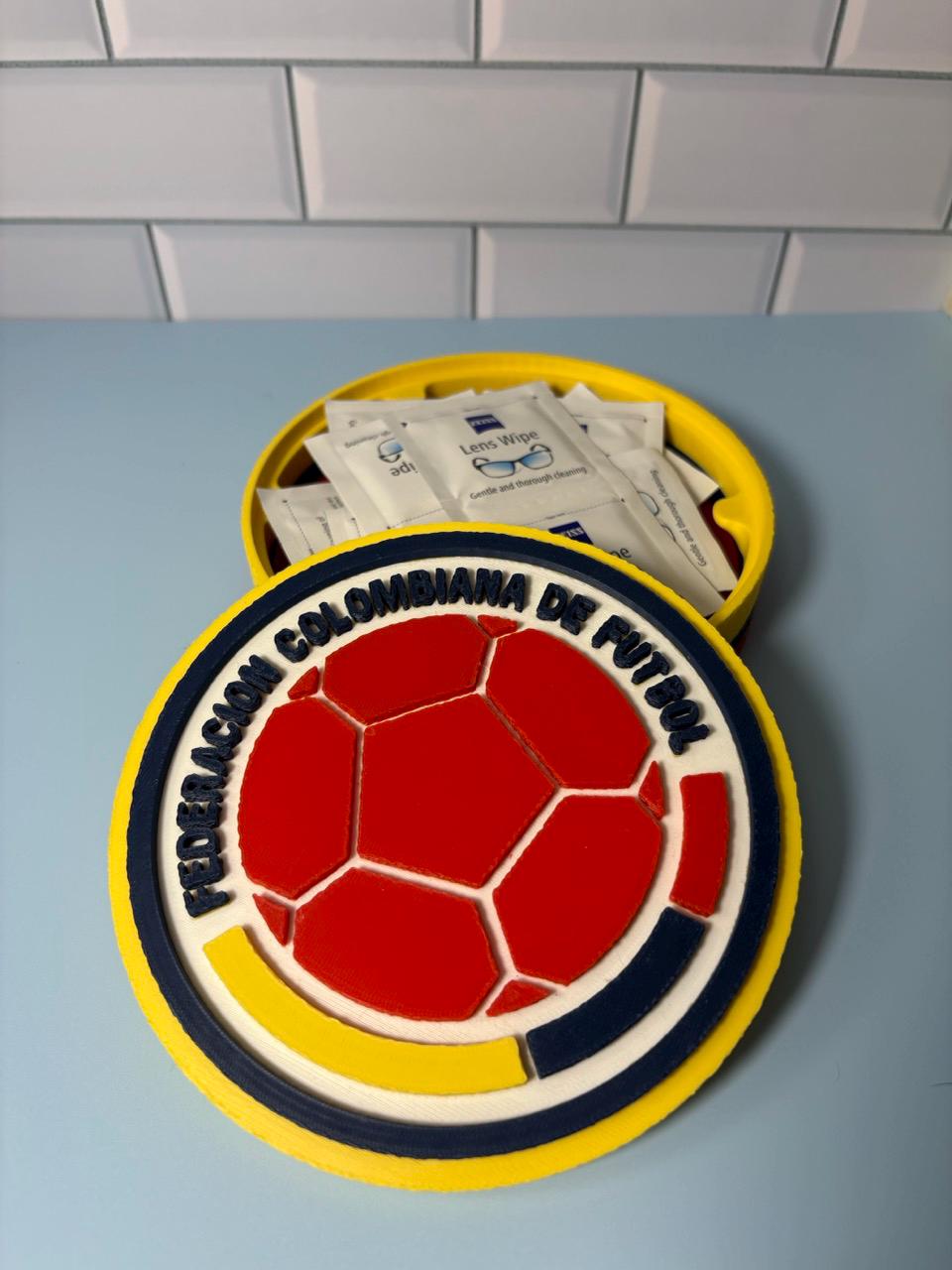 Colombia Soccer 3D Printed Storage Box | Selección Fan Gift
