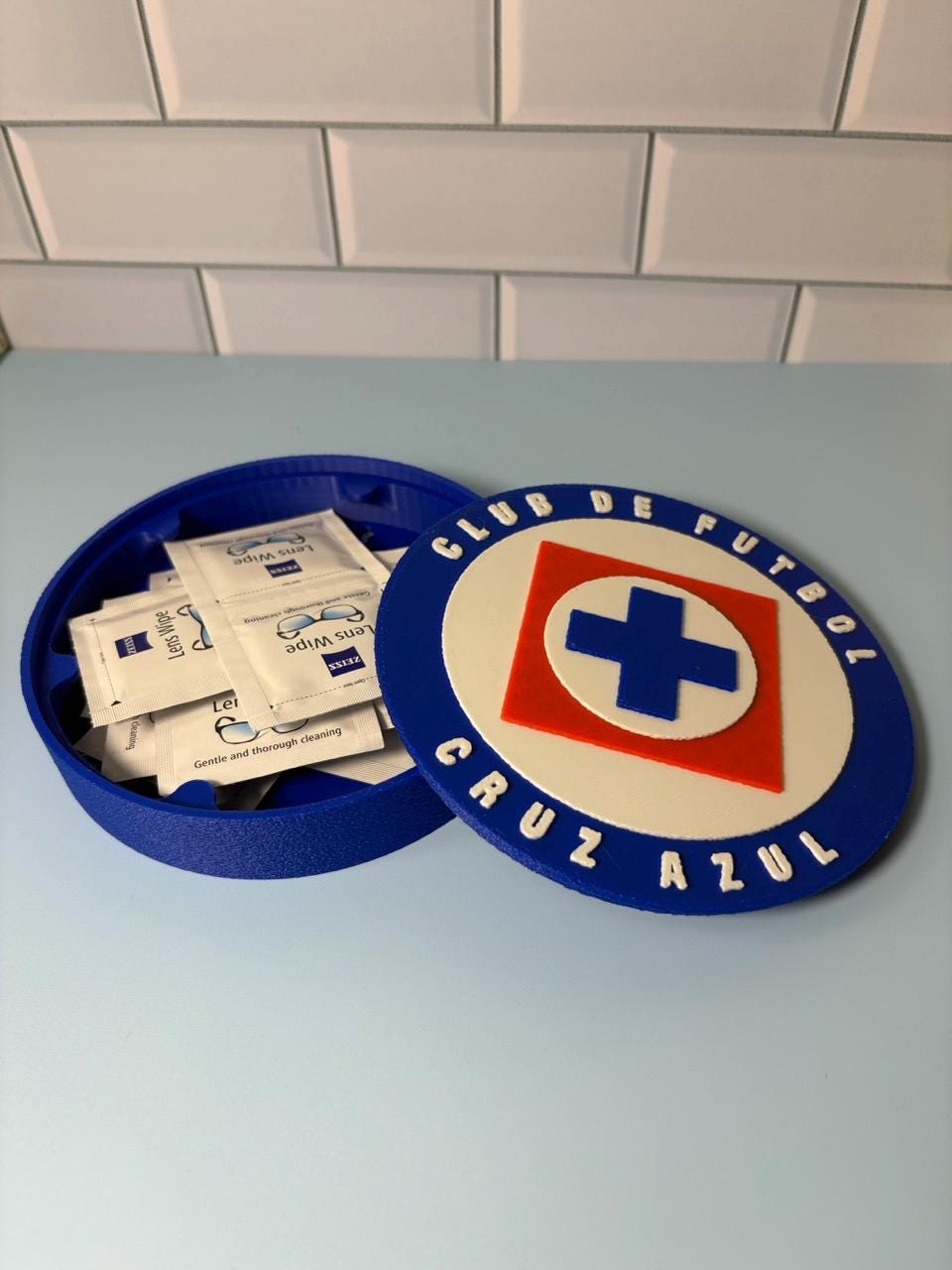Cruz Azul 3D Printed Storage Box | Soccer Fan Gift Made in USA