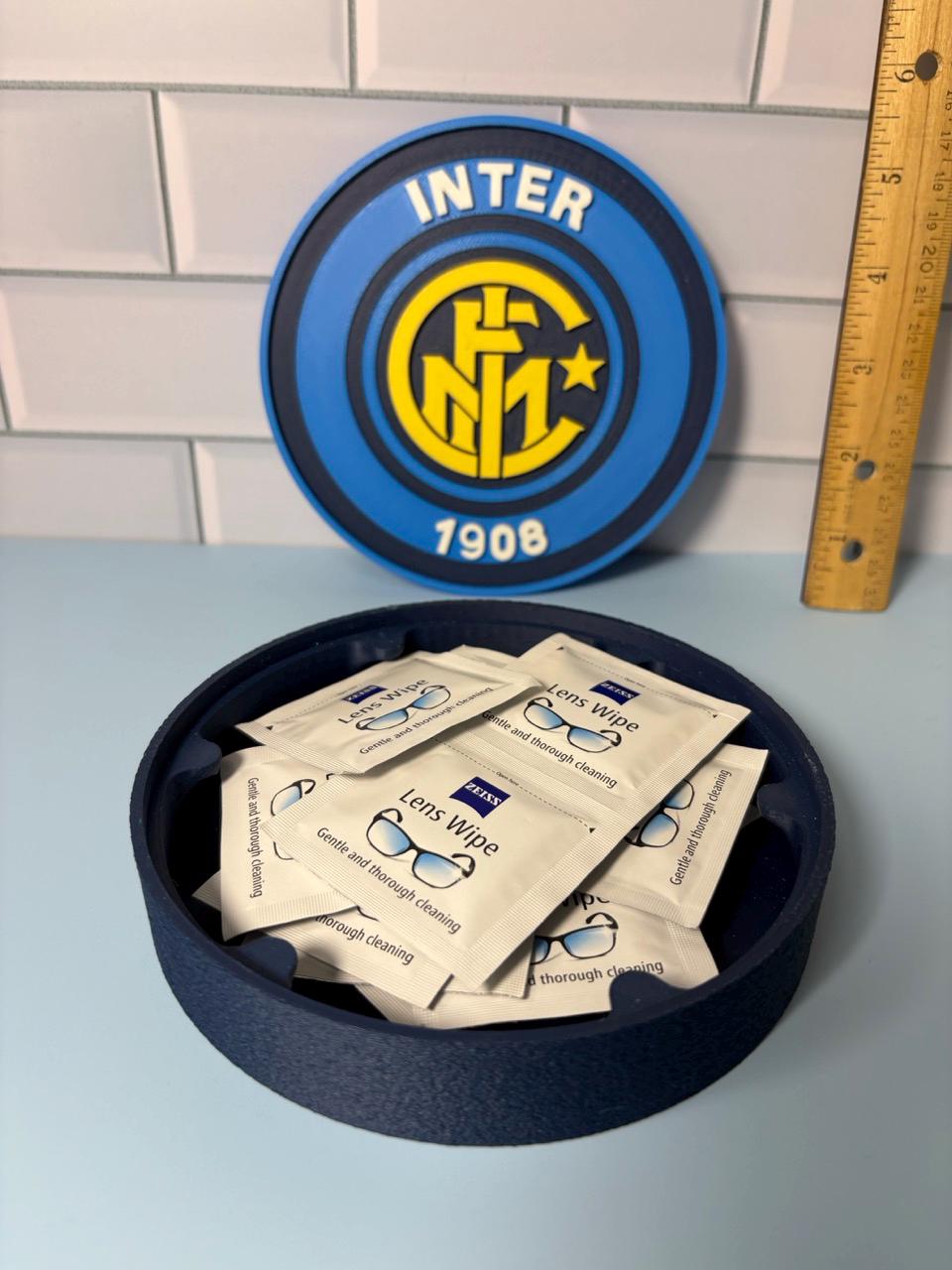 Inter Milan 3D Printed Storage Box | Soccer Fan Decor Made in USA