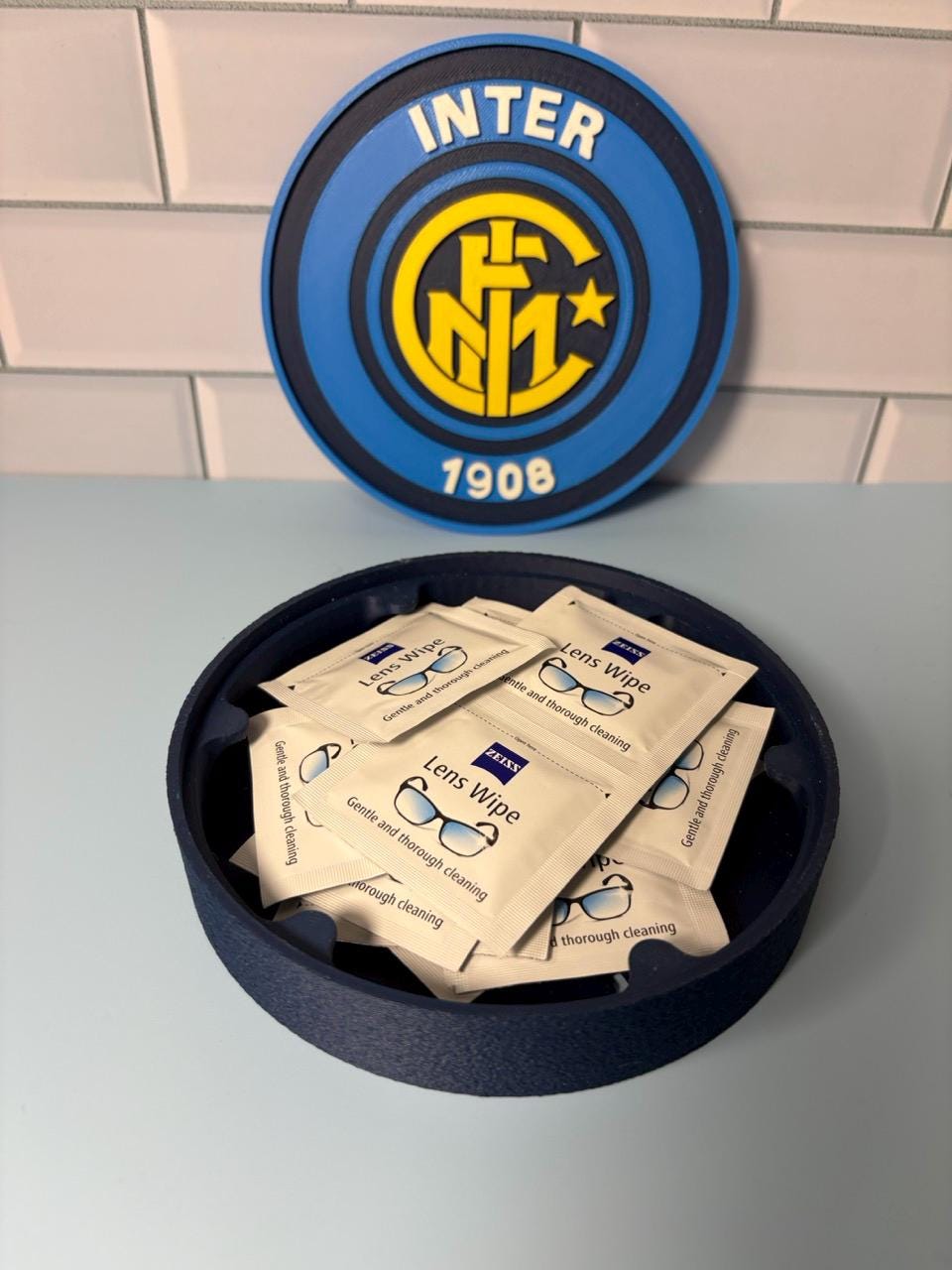 Inter Milan 3D Printed Storage Box | Soccer Fan Decor Made in USA