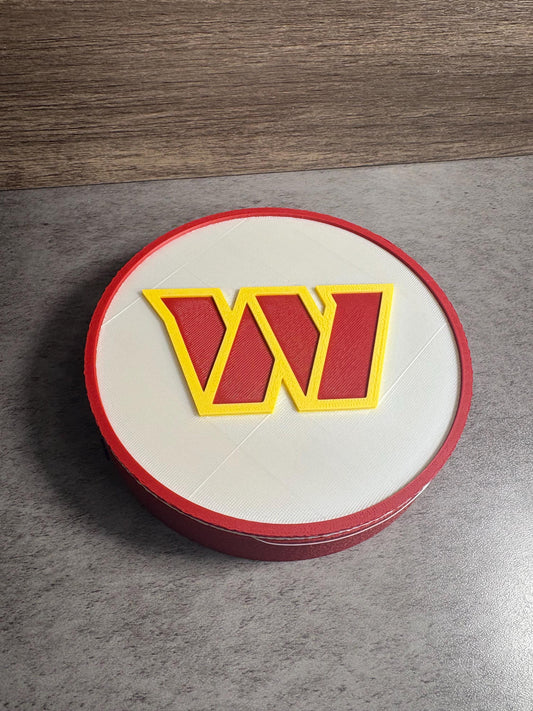 Commanders 3D Logo Box - Football Fan Gift | Made in USA
