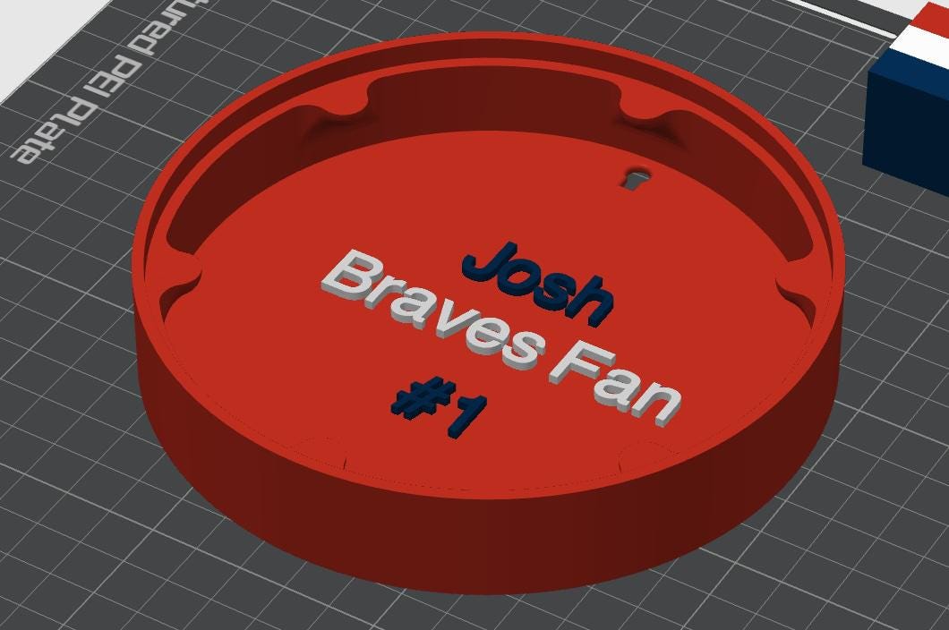 Atlanta Braves 3D Decorative Box | MLB Fan Gift | Made in USA