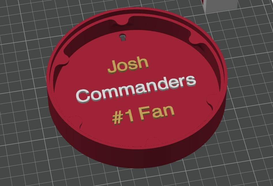 Commanders 3D Logo Box - Football Fan Gift | Made in USA