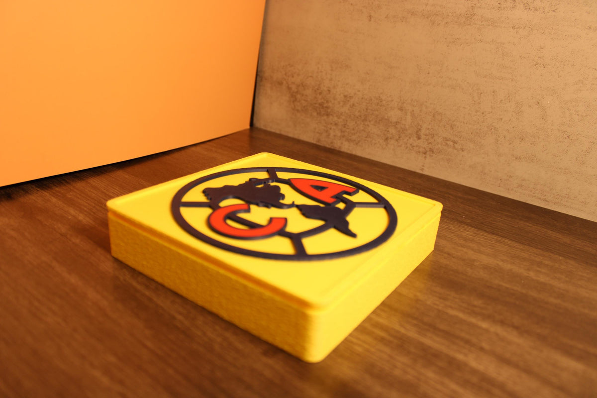 Club America 3D Printed Storage Box | Soccer Fan Gift Made in USA