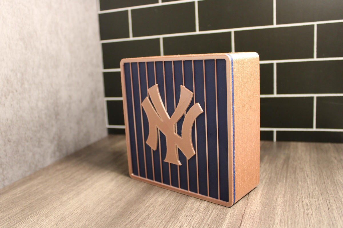 Yankees 3D Printed Rose Gold Storage Box | Personalized Fan Gift