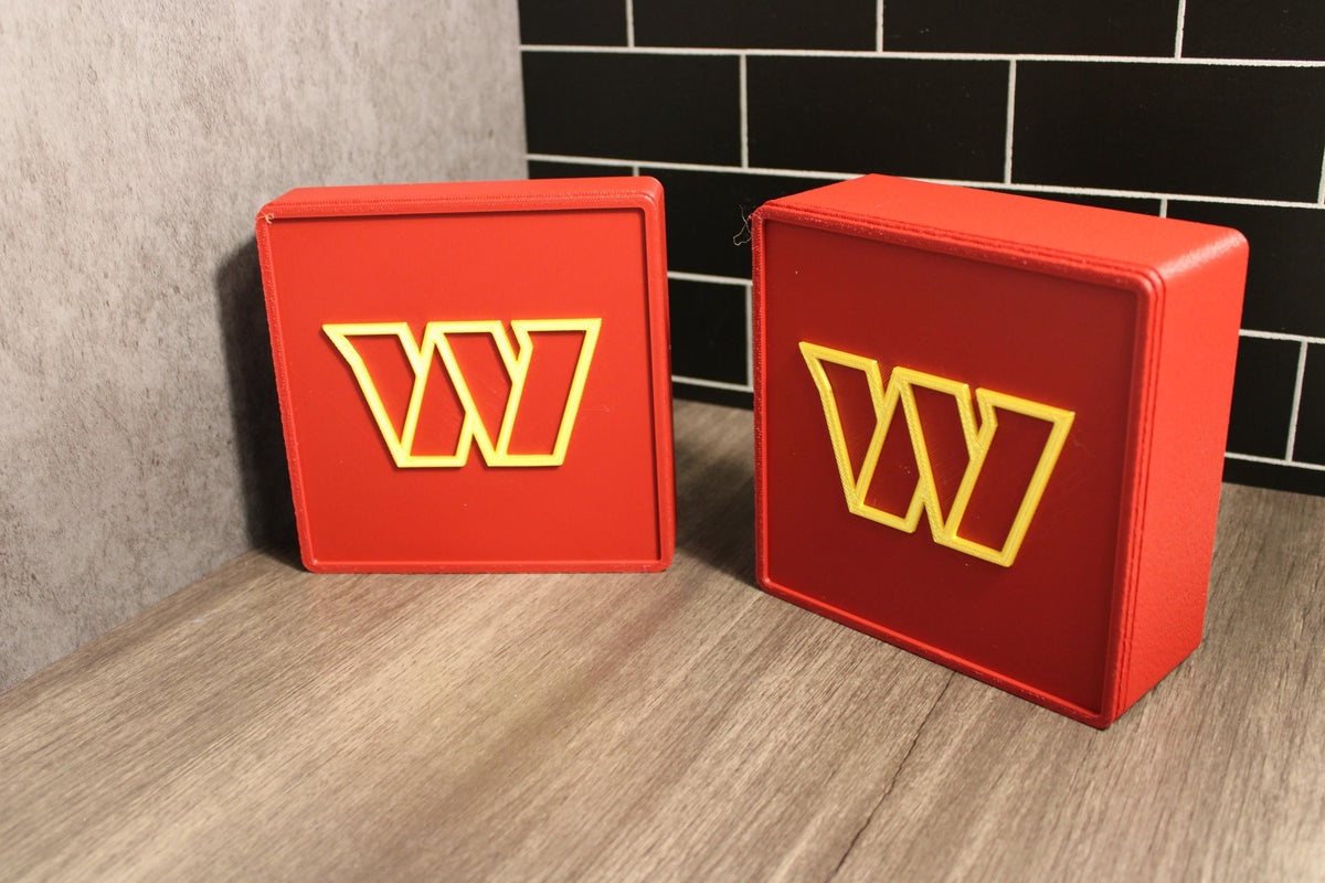 Commanders 3D Logo Box - Football Fan Gift | Made in USA