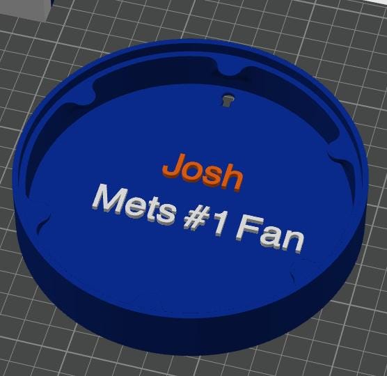 New York Mets 3D Printed Storage Box | Personalized Fan Gift