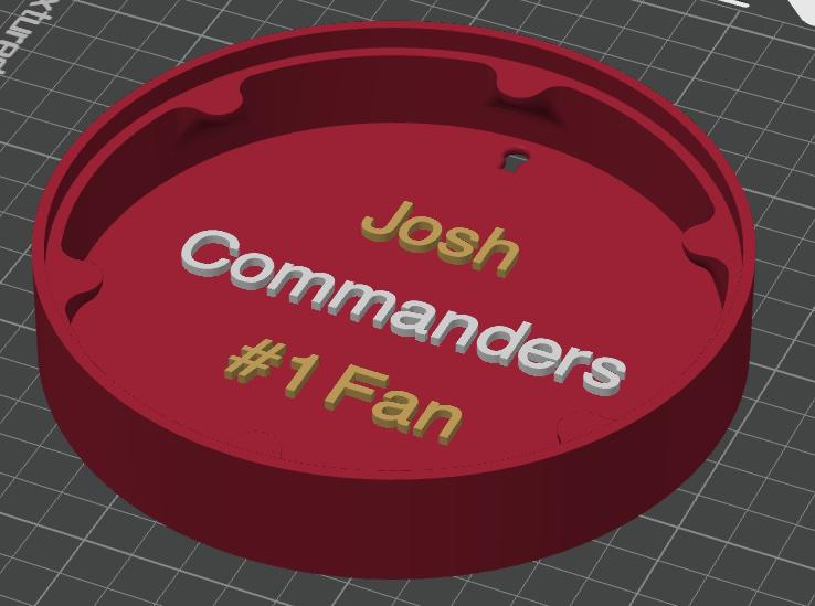 Commanders 3D Logo Box - Football Fan Gift | Made in USA