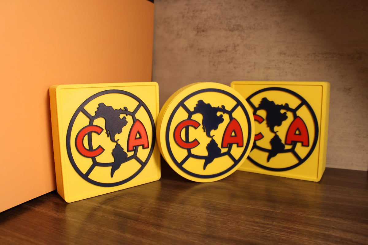 Club America 3D Printed Storage Box | Soccer Fan Gift Made in USA