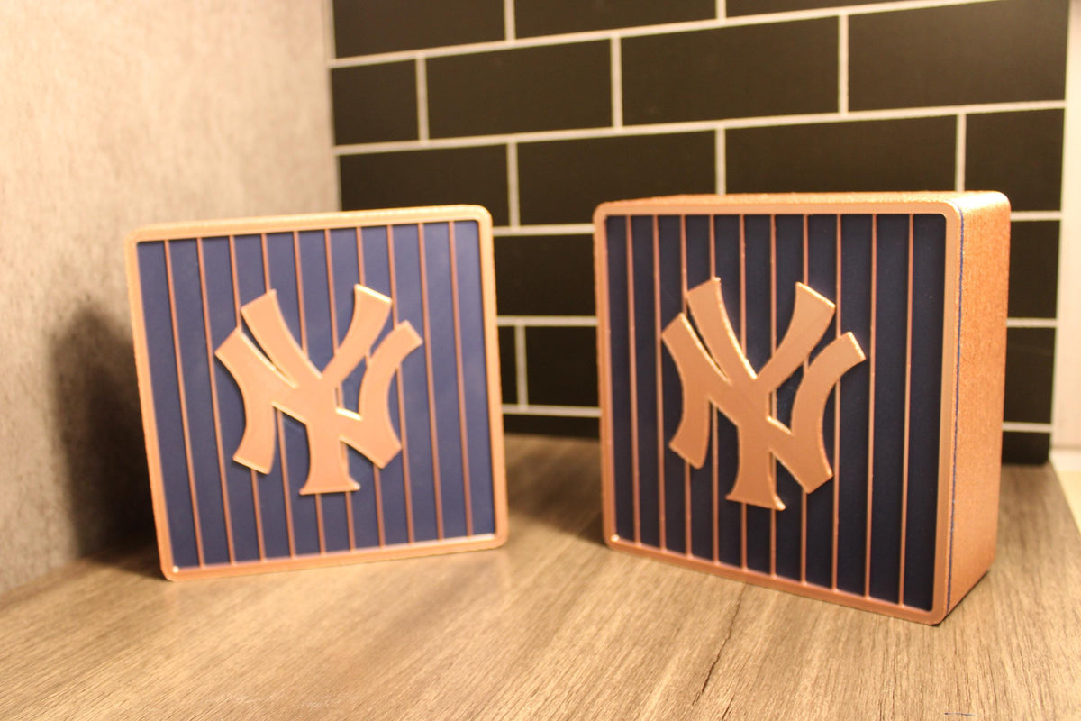 Yankees 3D Printed Rose Gold Storage Box | Personalized Fan Gift