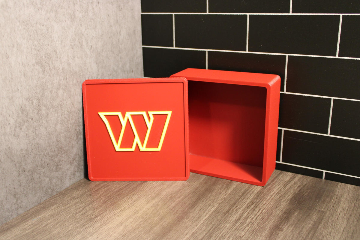 Commanders 3D Logo Box - Football Fan Gift | Made in USA