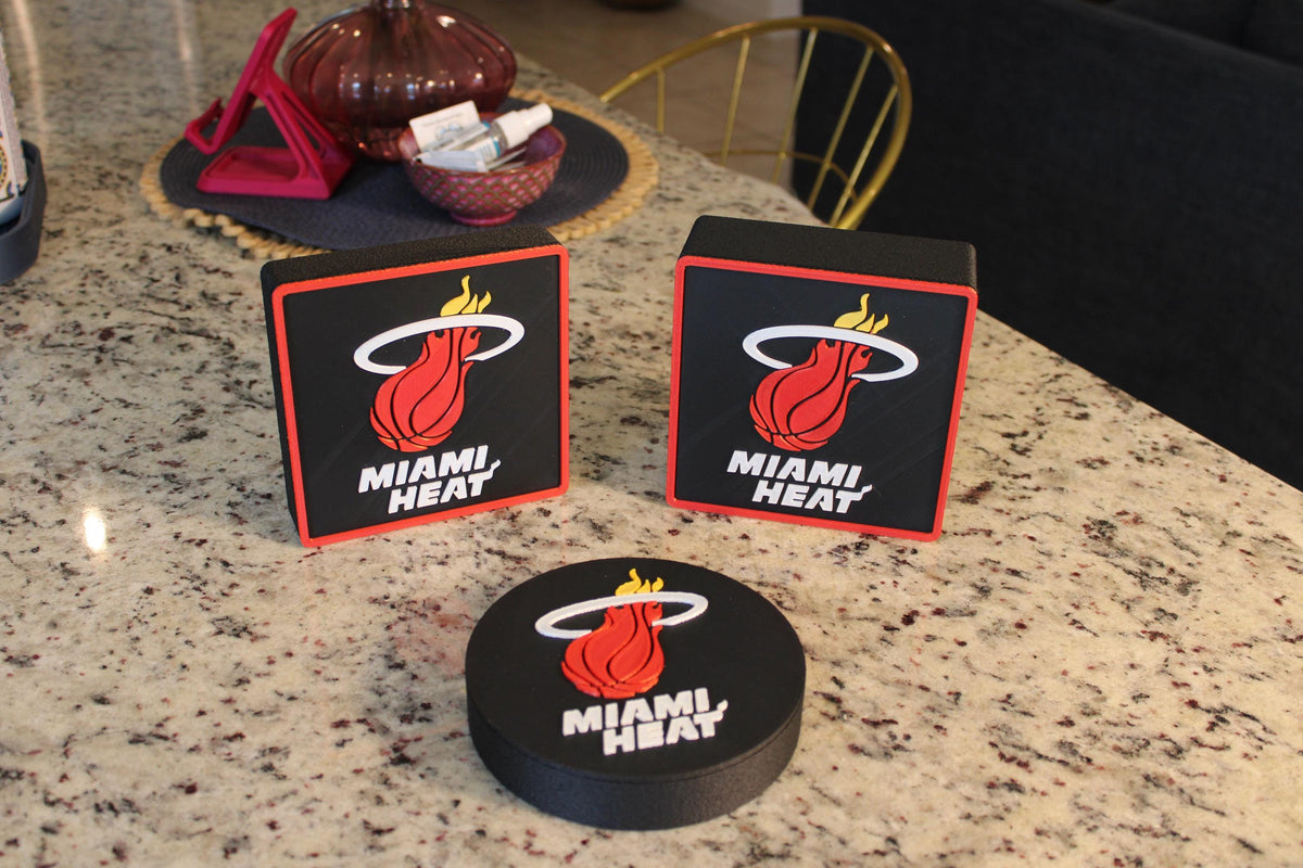 Miami Heat 3D Printed Storage Box | Personalized Fan Gift | Made in USA