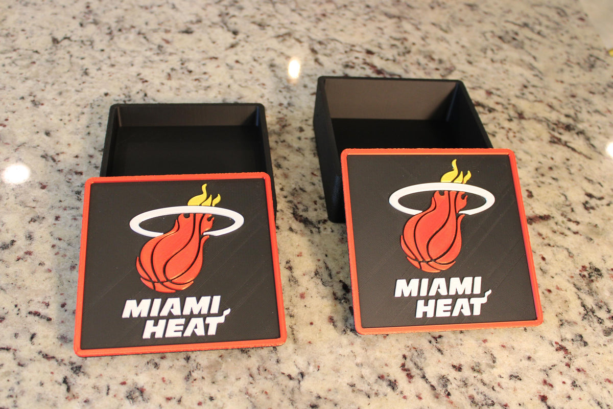 Miami Heat 3D Printed Storage Box | Personalized Fan Gift | Made in USA