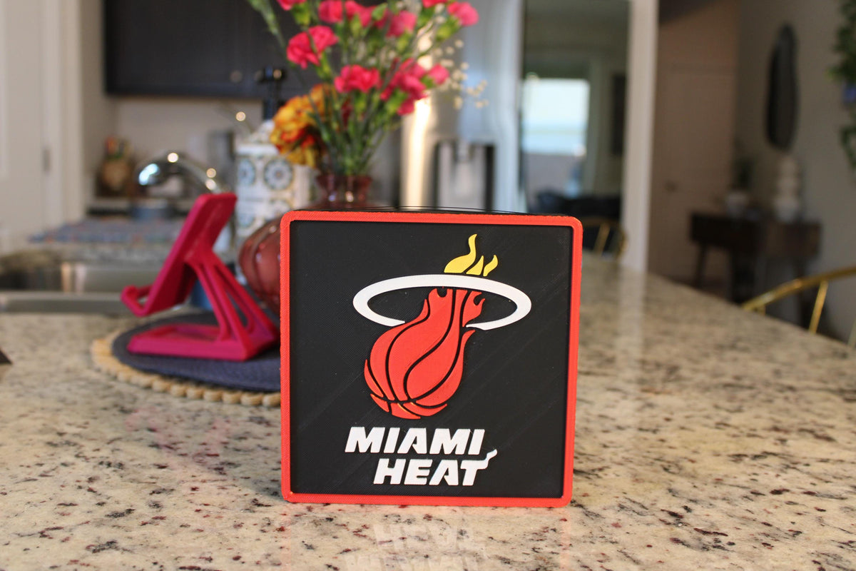 Miami Heat 3D Printed Storage Box | Personalized Fan Gift | Made in USA