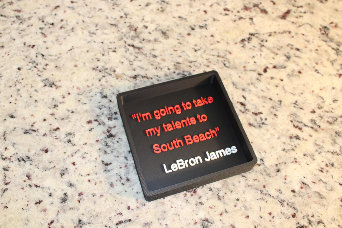 Miami Heat 3D Printed Storage Box | Personalized Fan Gift | Made in USA