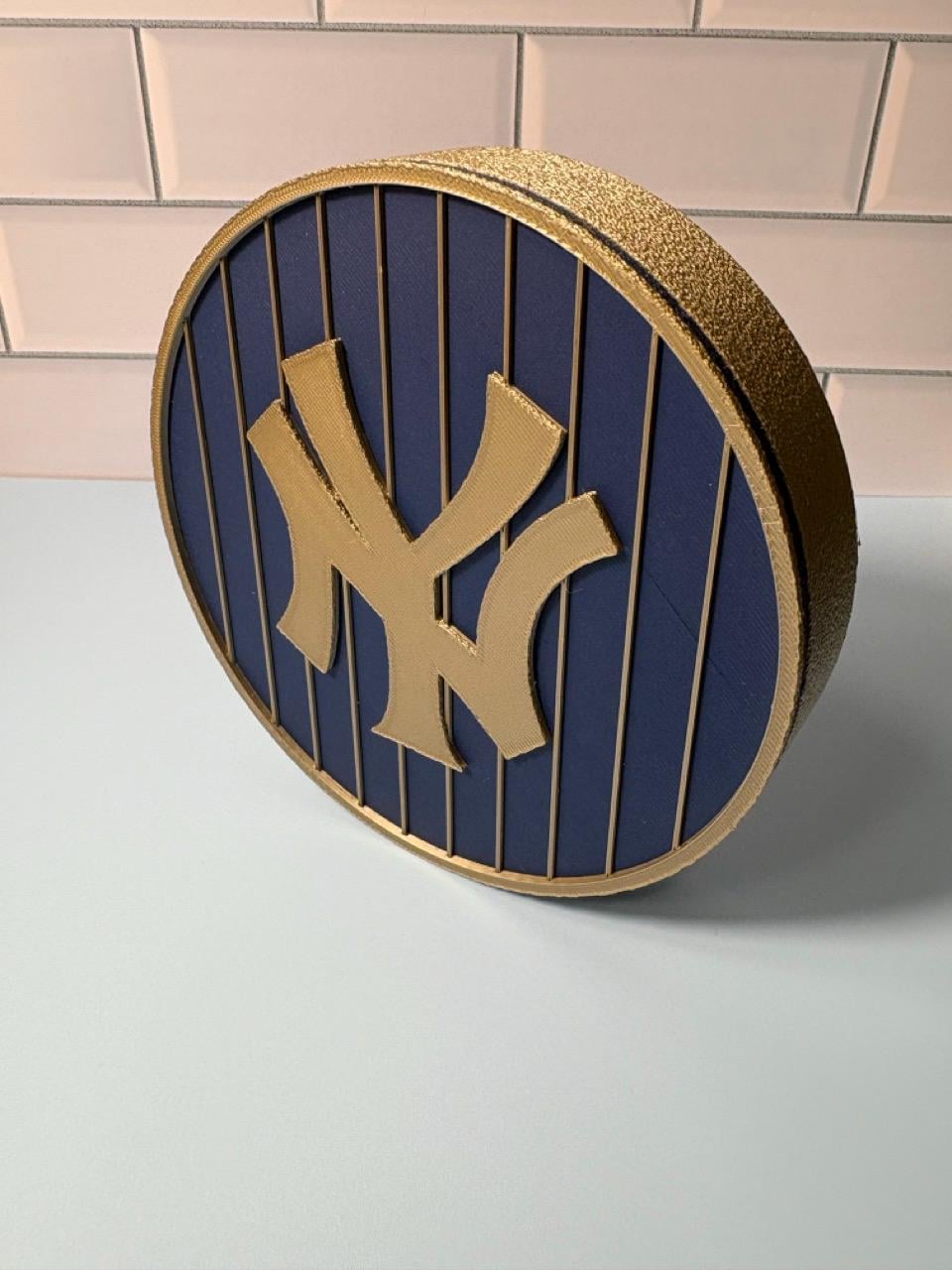 Yankees 3D Printed Storage Box | Personalized Baseball Gift Made USA