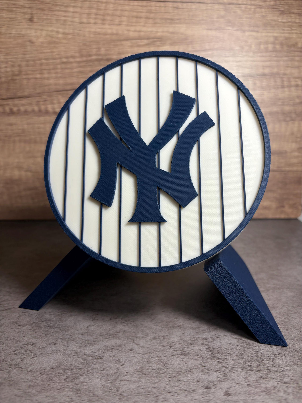 Yankees 3D Printed Pinstripe Storage Box | Personalized Desk Organizer | Made in USA