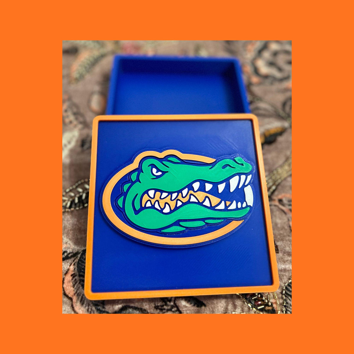 Florida Gators 3D Printed Storage Box | Desk Organizer Gift