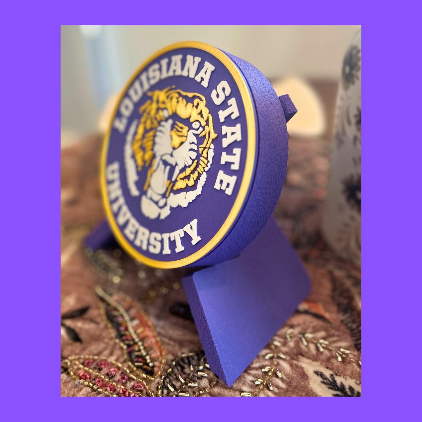 LSU Tigers 3D Printed Storage Box