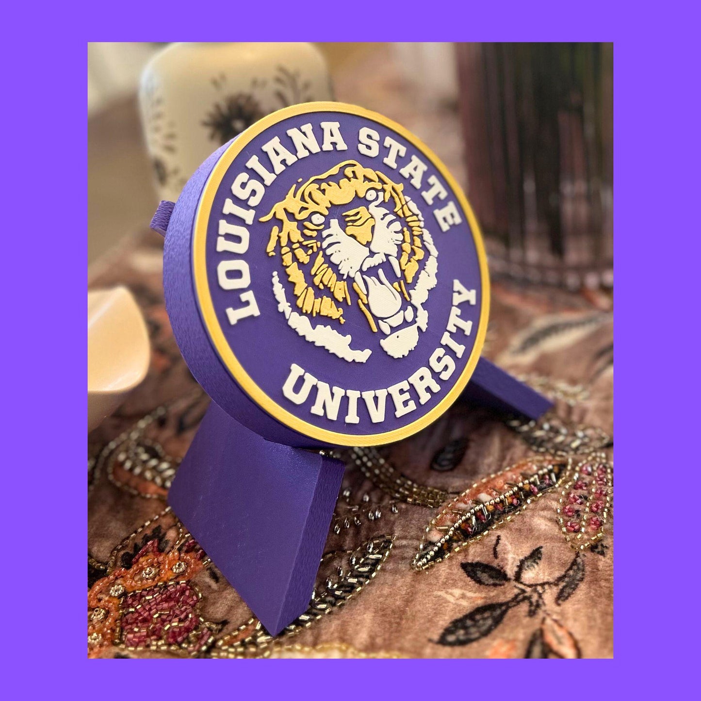 LSU Tigers 3D Printed Storage Box