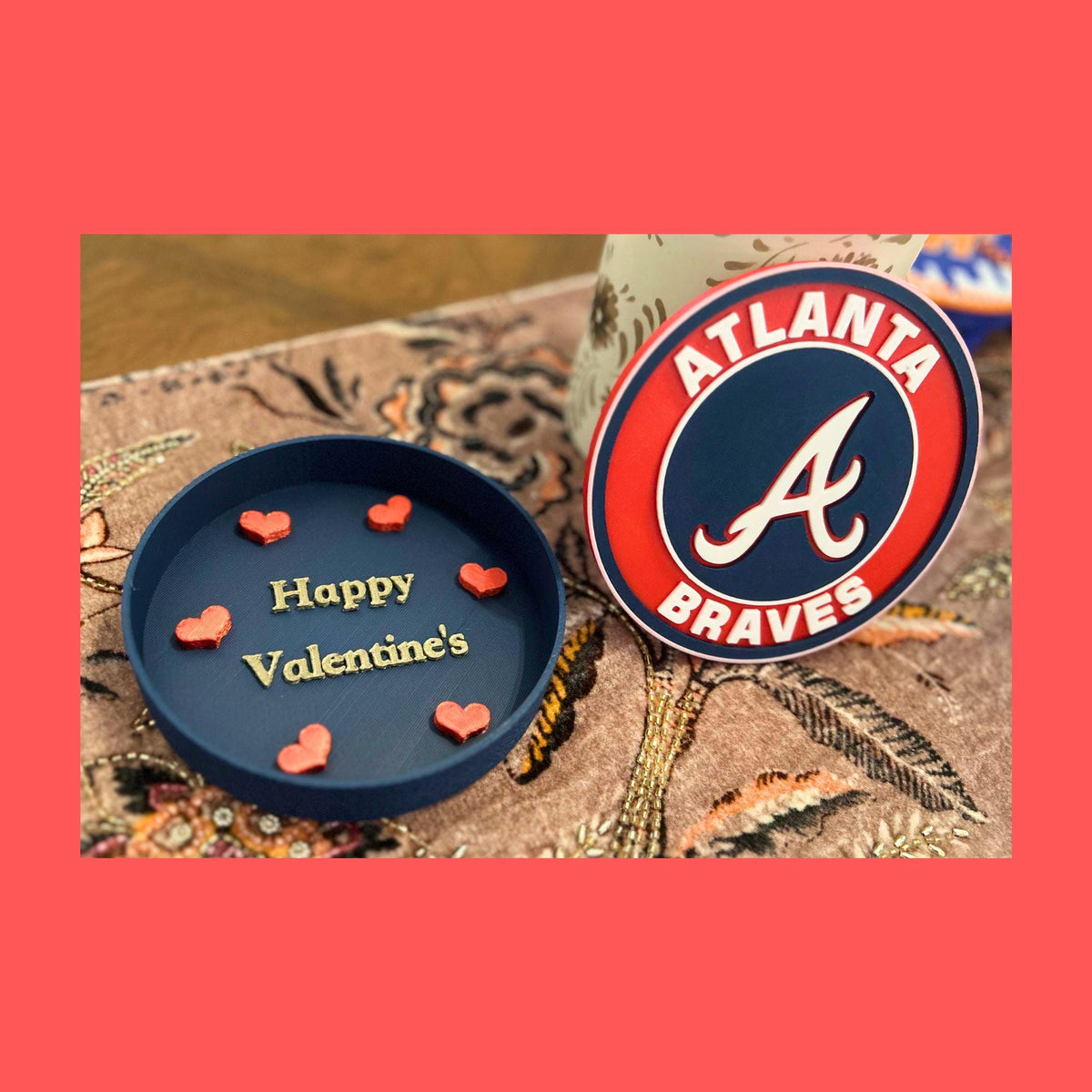Atlanta Braves 3D Decorative Box | MLB Fan Gift | Made in USA